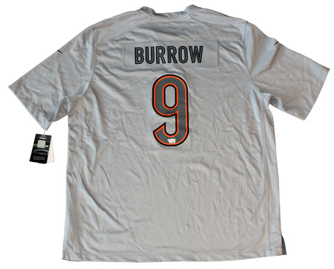 JOE BURROW SIGNED CINCINNATI BENGALS #9 NIKE INVERTED COLORS JERSEY FANATICS