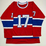 Autographed/Signed John LeClair Montreal Red Hockey Jersey JSA COA