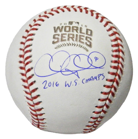 CHRIS COGHLAN Signed Official 2016 World Series Baseball w/2016 WS Champs - SS