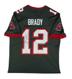 TOM BRADY Autographed Tampa Bay Buccaneers Pewter Nike Limited Jersey FANATICS