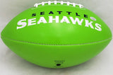 Uchenna Nwosu Autographed Seattle Seahawks Green Logo Football MCS Holo #81172