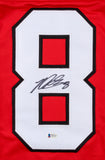 Nick Schmaltz Signed Blackhawks Jersey (Beckett COA) Chicago Rookie Center