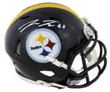 Steelers Pat Freiermuth Authentic Signed Speed Mini Helmet W/ Case BAS Witnessed