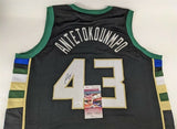 Thanasis Antetokounmpo Milwaukee Bucks Signed Jersey / 2021 NBA Champion JSA COA