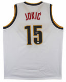 Nikola Jokic Authentic Signed White Pro Style Jersey Autographed JSA