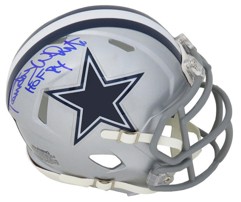 Randy White Signed Dallas Cowboys Riddell Speed Mini Helmet w/HOF - SCHWARTZ COA