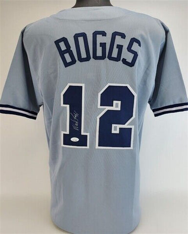 Wade Boggs New York Yankees Signed Jersey (JSA COA) 1996 World Series Champ 3.B.