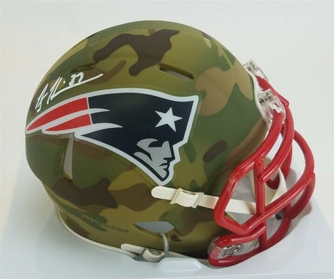 Rodney Harrison Signed New England Patriots Camo Mini Helmet Patriots Alumni COA