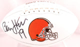 Bernie Kosar Autographed Cleveland Browns Logo Football - Beckett W Hologram