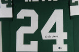 DARRELLE REVIS (Jets green TOWER) Signed Autographed Framed Jersey Beckett