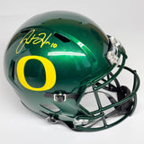 Justin Herbert Autographed Signed Oregon Ducks Full Size Replica Helmet Beckett