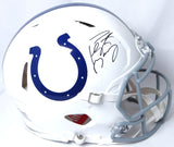 Peyton Manning Autographed Colts Speed Authentic F/S Helmet-Fanatics *Black