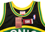 SONICS SHAWN KEMP AUTOGRAPHED BLACK AUTH M & N JERSEY XL REIGN MAN MCS 203434