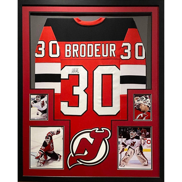 Martin Brodeur Autographed Signed Framed New Devils Jersey JSA