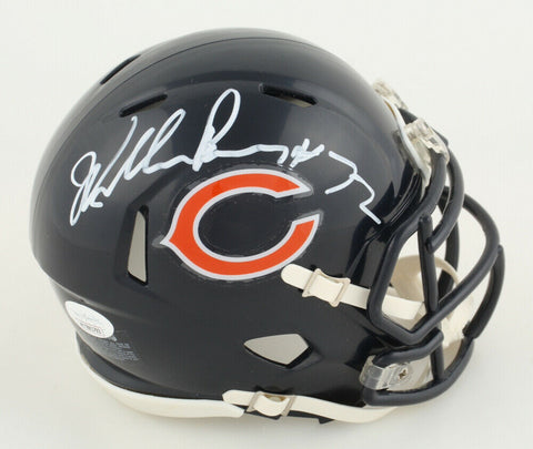 William Perry Signed Chicago Bears Mini-Helmet (JSA COA) The FRIDGE 1985 Bears