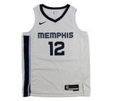 Ja Morant Signed Memphis Grizzlies Nike Swingman White NBA Jersey