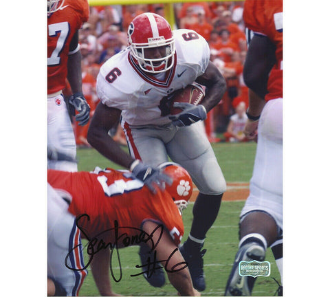 Sean Jones Signed Georgia Unframed 8x10 Photo-Against Clemson