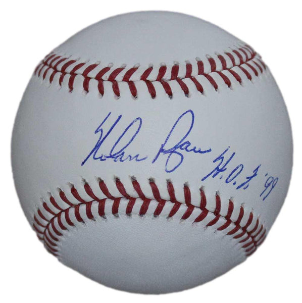 Nolan Ryan Autographed Texas Rangers Major League Baseball HOF Beckett 31261