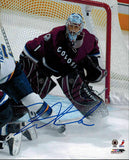 David Aebischer Autographed/Signed Colorado Avalanche 8x10 Photo 10308