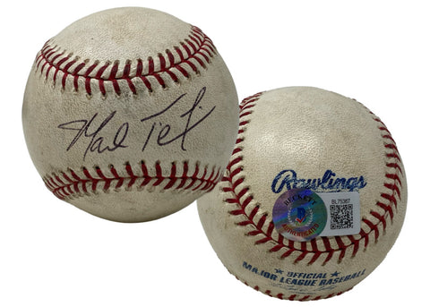 Mark Teixeira Autographed Official New York Yankees Baseball Beckett