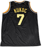 TONI KUKOC SIGNED CROATIA JUGOPLASTIKA #7 BLACK BASKETBALL JERSEY JSA