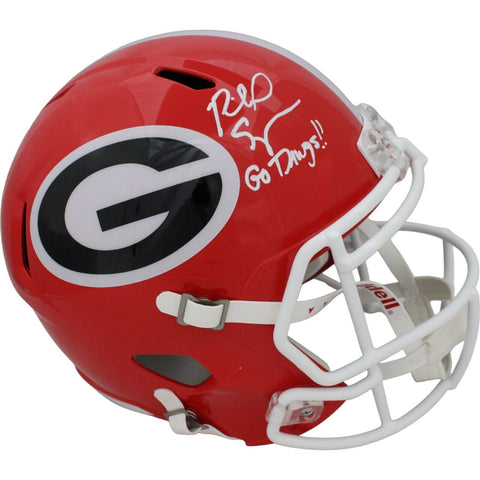 Richard Seymour Signed Georgia Bulldogs F/S Helmet "Go Dawgs" BAS 45796