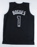 Muggsy Bogues Signed Charlotte Hornets Jersey (Beckett COA) 1987 1st Round Pick