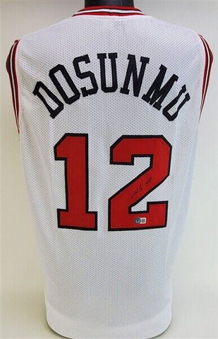 Ayo Dosunmu Signed Chicago Bulls Jersey (Beckett) 2021 Draft Pick Uv of Illinois