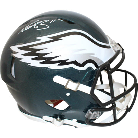 AJ Brown Autographed Philadelphia Eagles Authentic Speed Helmet Beckett 36841