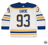 Matt Savoie Autographed Authentic Buffalo Sabres Adidas White Jersey UDA