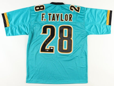 Fred Taylor Signed Jaguars Jersey (JSA) Jacksonville All Pro R.B. 1998-2008