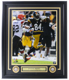 Antonio Brown Signed Framed 16x20 Pittsburgh Steelers Football Photo JSA