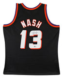 Suns Steve Nash Signed Black M&N 1996-97 HWC Swingman Jersey BAS Witnessed