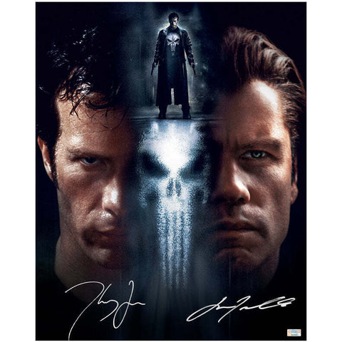 Thomas Jane John Travolta Autographed 2004 The Punisher Frank Castle 16x20 Photo