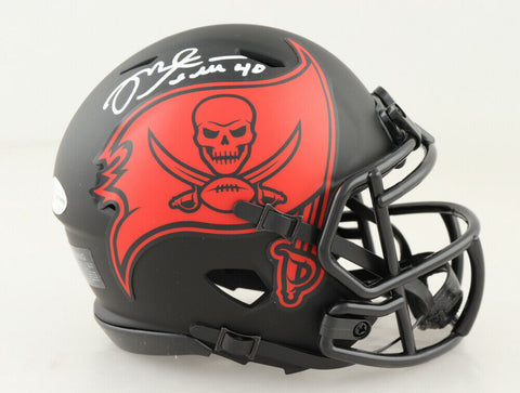 Mike Alstott Signed Tampa Bay Buccaneers Eclipse Mini Helmet (Beckett COA)