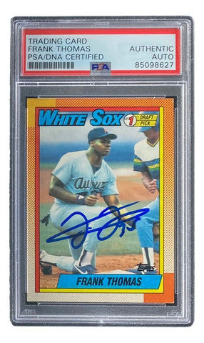 Frank Thomas Signed 1990 Topps #414 Chicago White Sox Rookie Card PSA/DNA