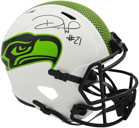 DEVON WITHERSPOON AUTOGRAPHED SEAHAWKS LUNAR ECLIPSE FULL SIZE HELMET MCS 235441