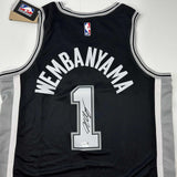 Autographed/Signed Victor Wembanyama San Antonio Spurs Black Jersey Fanatics COA