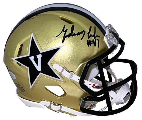 ZACH CUNNINGHAM AUTOGRAPHED VANDERBILT COMMODORES SPEED MINI HELMET TRISTAR