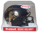 Deion Sanders Signed Colorado Buffaloes Chrome Mini Helmet Beckett 39624