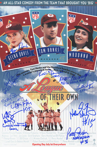 A League Of Their Own Cast Signed 11x17 Movie Poster (11 Autos & 10-INS) -SS COA