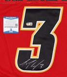 Dion Phaneuf Signed Calgary Flame Jersey (Beckett COA) 3xNHL All Star Defenseman