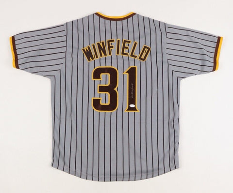 Dave Winfield Signed San Diego Padres Jersey (JSA COA) 12xAll Star Outfielder