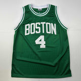 Autographed/Signed Jrue Holiday Boston Green Basketball Jersey JSA COA