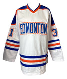 Grant Fuhr Edmonton Signed White Hockey Jersey JSA