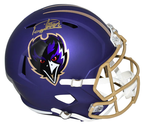 DERRICK HENRY SIGNED BALTIMORE RAVENS 2024 ALT FULL SIZE SPEED HELMET BECKETT