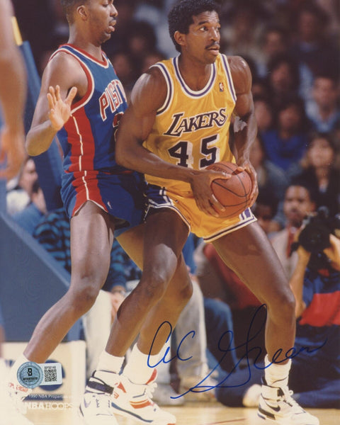 Lakers A.C. Green Authentic Signed 8x10 Photo Autographed BAS #BP56148