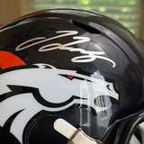 Jerry Jeudy Autographed Signed Denver Broncos Mini Helmet Beckett