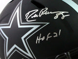 Drew Pearson Autographed Cowboys Eclipse Speed F/S Helmet w/ HOF- Beckett W *Sil