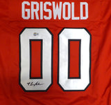 Blackhawks Chevy Chase Autographed Jersey Griswold Christmas Vacation Beckett